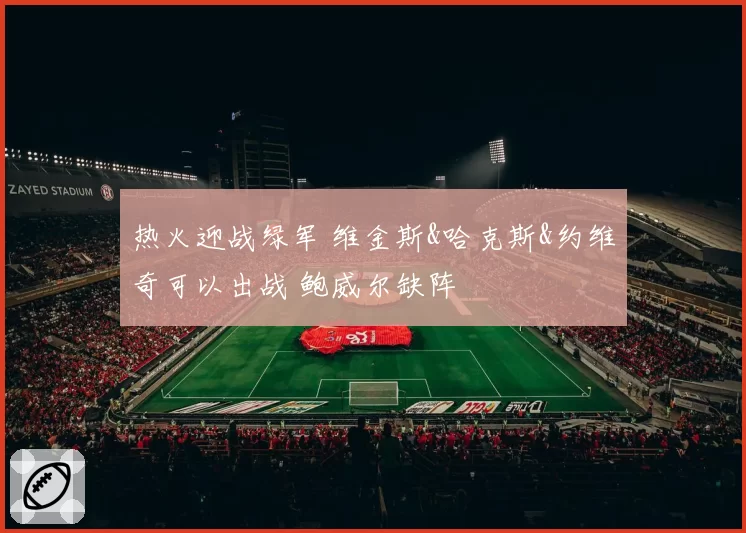 热火迎战绿军 维金斯&哈克斯&约维奇可以出战 鲍威尔缺阵